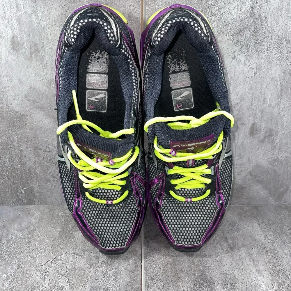 Brooks Ravenna 4 Womens Running Shoe Black Purple - Picture 7 of 8